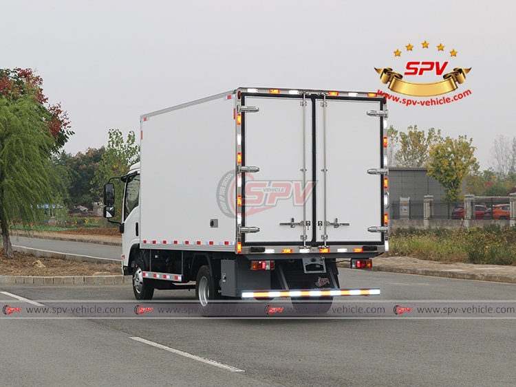 4 Tons Freezer Truck ISUZU - Left Back Side View